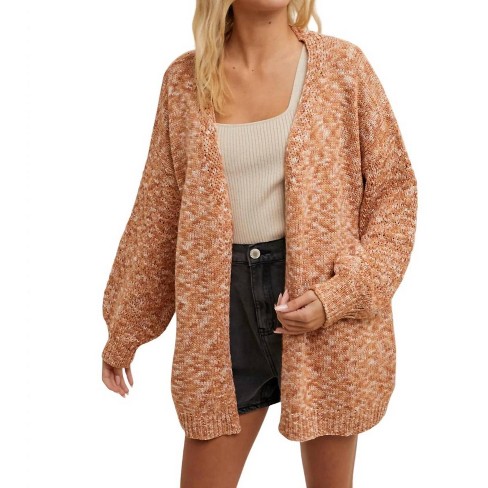 Women's Long Sleeve Sweater Cardigan - WISHLIST - image 1 of 4