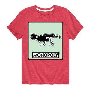 Boys' - Monopoly - Trex Game Token Short Sleeve Graphic T-Shirt - 1 of 4