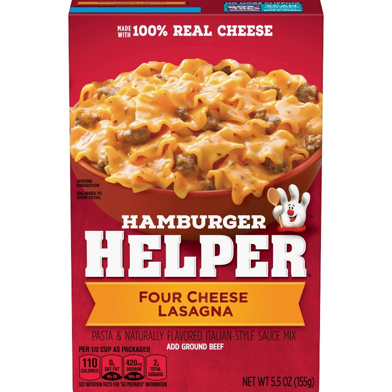 Hamburger Helper Four Cheese Lasagna - 5.5oz, 4 of 8