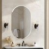Artloge Long Oval Frameless Bathroom Mirror Silver Wall Mirror Modern with Contemporary Mirror for Room Entryway Hallway - 4 of 4