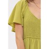August Sky Women's Short Flounce Sleeves Midi Dress - 4 of 4