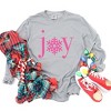 Simply Sage Market Women's Joy Snowflake Long Sleeve Garment Dyed Tee - 2 of 3