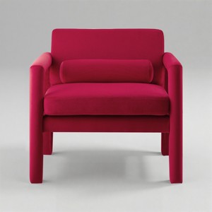 Art Leon Velvet Accent Chair, Modern Armchair for Living Room, Stylish Upholstered Single Sofa - 1 of 4