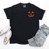 Simply Sage Market Women's Embroidered Lady Jack- O - Lantern On Short Sleeve Garment Dyed Tee - 3 of 4