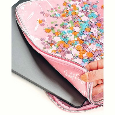 Packed Party Pink Confetti Filled Laptop Case Sleeve - Thumbnail 5