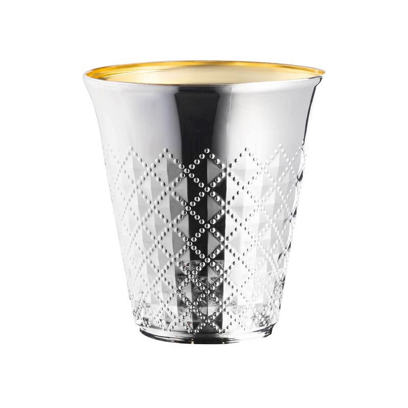 Smarty Had A Party 5 oz. Shiny Metallic Aluminum Silver Round Plastic Kiddush Cups (300 Cups), 1 of 3