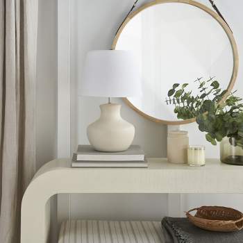 18.5" Organic Texture Ceramic Table Lamp - Nourison