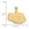 Black Bow Jewelry 10k Yellow Gold Louisiana State Fighting Tigers NCAA Small Pendant - 2 of 3
