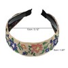 Unique Bargains Women's Classic Embroidery Bohemia Headband 1.97" Wide Beige 1 Pc - 4 of 4