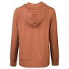 Sofra Women's Cotton Comfort Zip Up Hoodie Jersey Sweater - 3 of 3