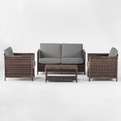 target grey wicker patio furniture