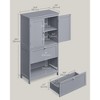 VASAGLE Bathroom Floor Storage Cabinet, Bathroom Storage Unit, Freestanding Cabinet with 2 Drawers and 2 Doors - 4 of 4