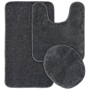 Gramercy 3pc Washable Bathroom Rug Set - Garland Rug - 1 of 4
