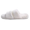 Adult Slippers Beige Ruffle - Bullseye's Playground™ - 2 of 4