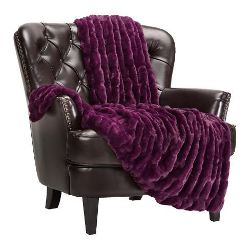 Chanasya fuzzy faux fur throw online blanket