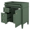 TUYOHW Bathroom Vanity without Top Sink, Modern Bathroom Storage Cabinet with 2 Drawers and a Tip-out Drawer - 2 of 4