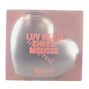 Lilybyred Luv Beam Cheek Mousse - #03 Pomelo Mousse - Filtered Skin Meets Fresh-Picked Flush - 1 of 4