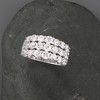 Ross-Simons 3.00 ct. t.w. Diamond 3-Row Ring in 14kt White Gold Size 10 - 4 of 4