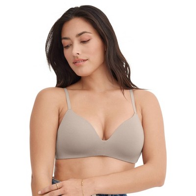 Jockey Women's Smooth & Sleek Supersoft Demi Coverage Wirefree T- 34A Grey  Seed