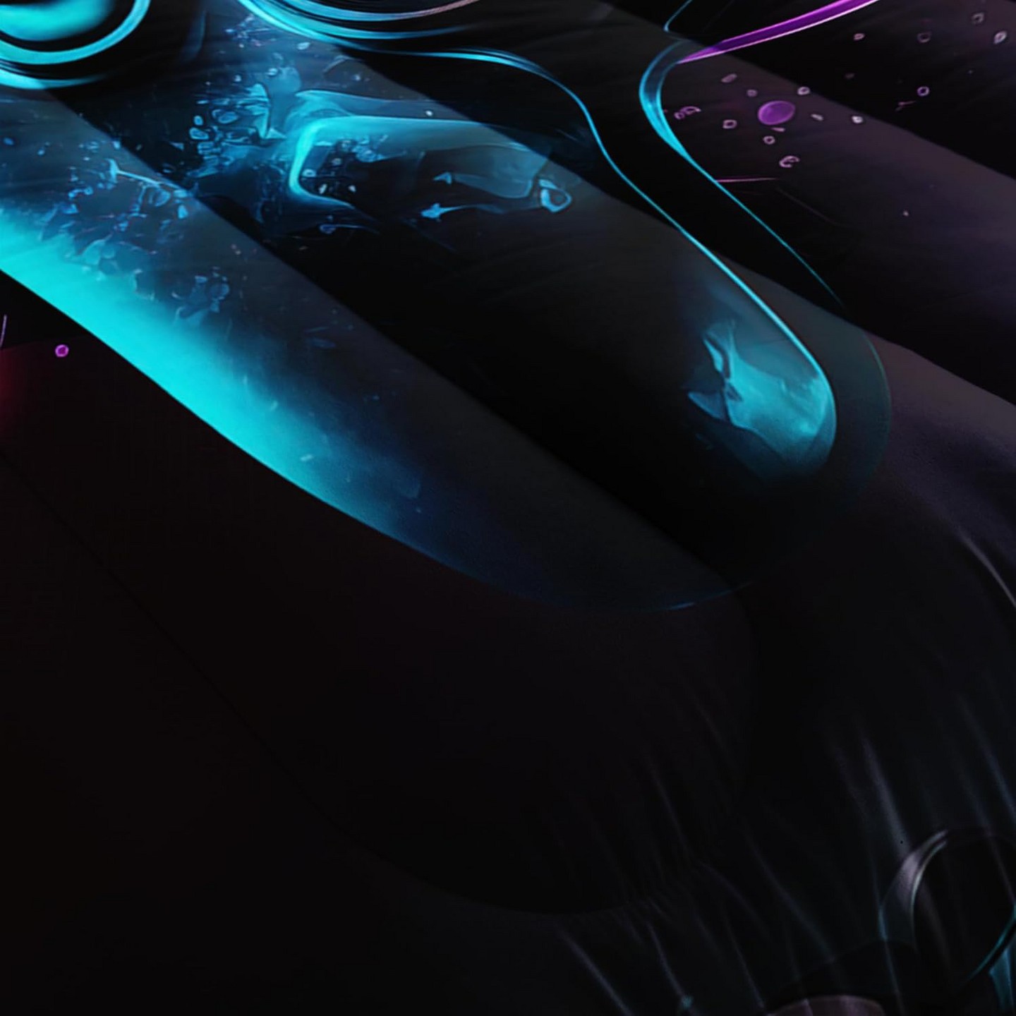 Комплект с одеялом Acoinel Neon Gamer Controller Comforter Set - Gaming Bedding Teens with 2 Pillowcases, Queen для мальчиков — фото 5