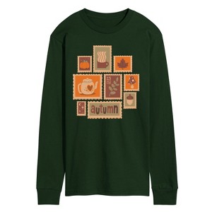 Men's - Instant Message - Fall Stamp Cluster Long Sleeve Graphic T-Shirt - 1 of 3