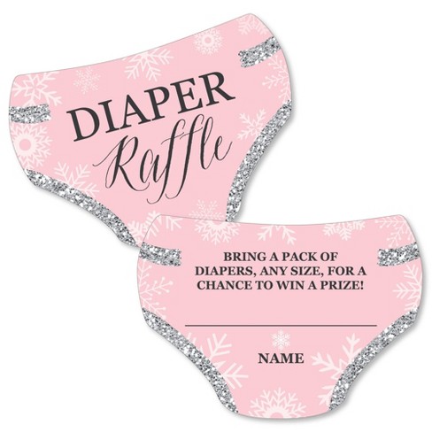 Baby shower best sale diaper raffle prize