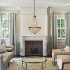 ALOADECOR 4-Light W 18 in. Vintage Glam Crystal Basket Chandelier in Antique Gold - 3 of 4