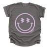 Simply Sage Market S.W.Smiley Smiley Face Outline Puff Print Garment Dyed Tee - 3 of 4