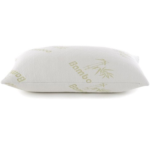 Ella Jayne Bamboo Shredded Memory Foam Pillow, Standard/Queen, Adjustable Density - White