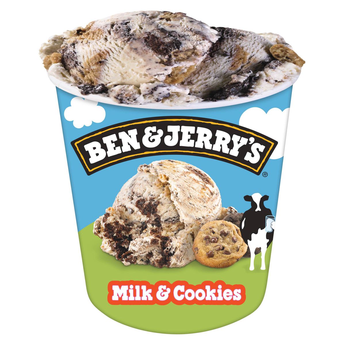 Ben & Jerry's Milk and Cookies Vanilla Ice Cream - 16 fl oz: Fair Trade Certified - thumbnail 2