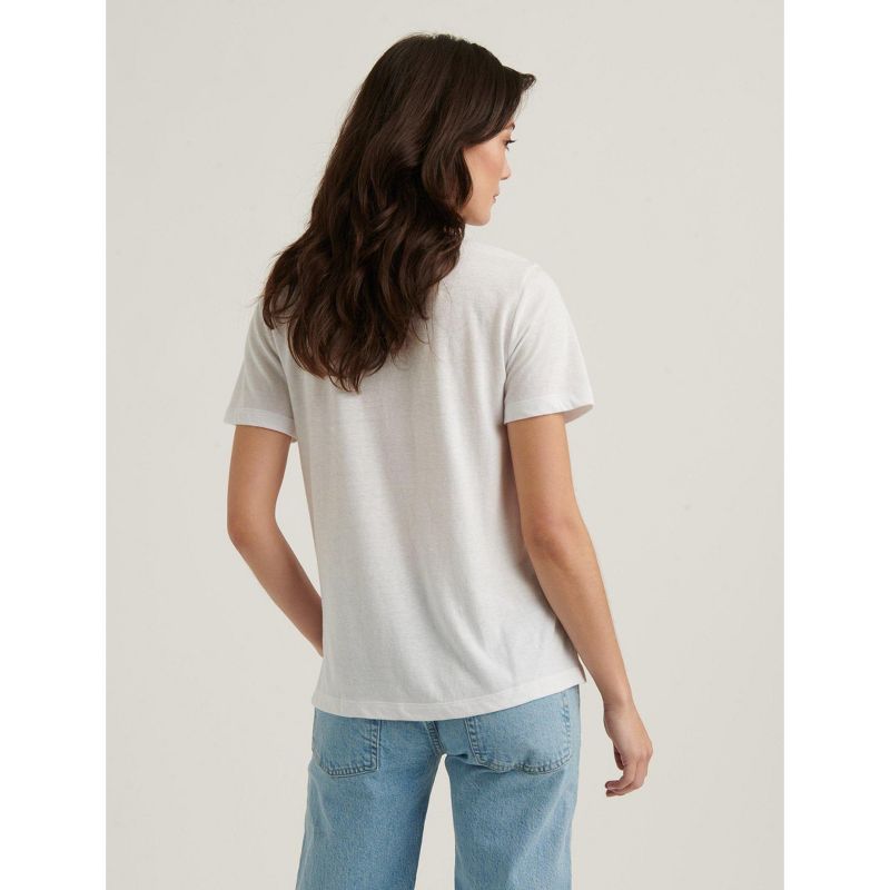 Lucky Brand Women's Short Sleeve Shirts - White, 4 of 5