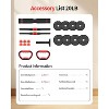 4-in-1 Adjustable Dumbbells, with Connector, Converts to Home Gym Equipment for Men/Women/Youth - 2 of 4