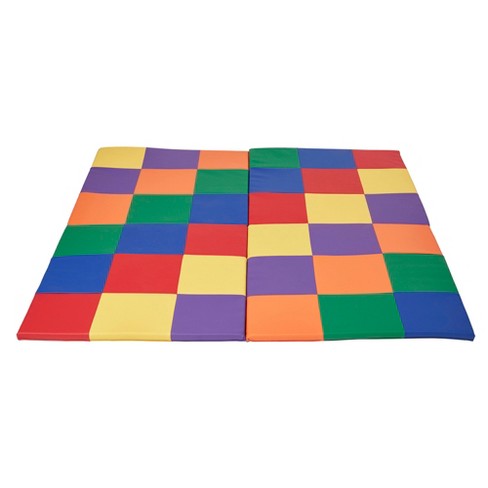 Ecr4kids Softzone Patchwork Toddler Foam Play Activity Mat, 58