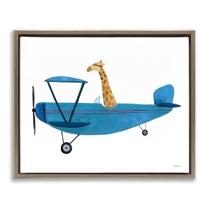 Stupell Industries Giraffe Pilot in Airplane, 31" x 25" - 1 of 4