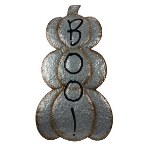 Northlight Boo! Metal Pumpkin Halloween Decoration - 28" - 1 of 3