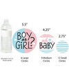 Big Dot of Happiness Baby Gender Reveal - Team Boy or Girl Party Giant Circle Confetti - Party Decorations - Large Confetti 27 Count - 3 of 4