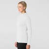 Wink Layers Women’s Long Sleeve Mock Neck Silky Tee - 3 of 4