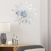 Sunflower Pattern Mirror Wall Stickers, 3D Mirror Wall Stickers Self-adhesive Removable Acrylic Decorative Wall Stickers - 2 of 4