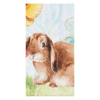 C&F Home Floppy Ear Bunny Easter Printed Cotton Flour Sack Kitchen Towel