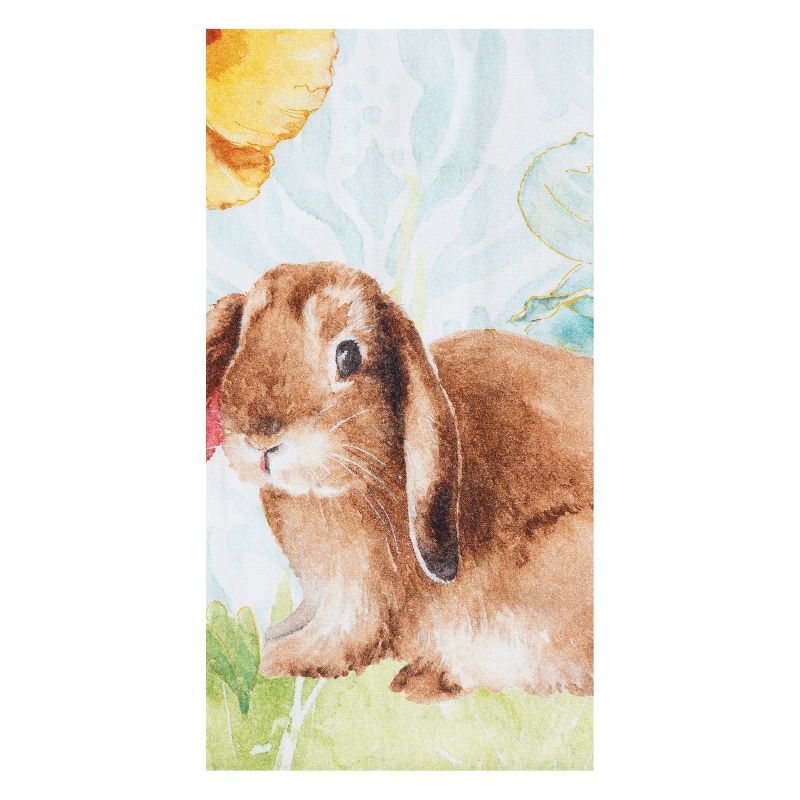 C&F Home Floppy Ear Bunny Easter Printed Cotton Flour Sack Kitchen Towel, 1 of 6