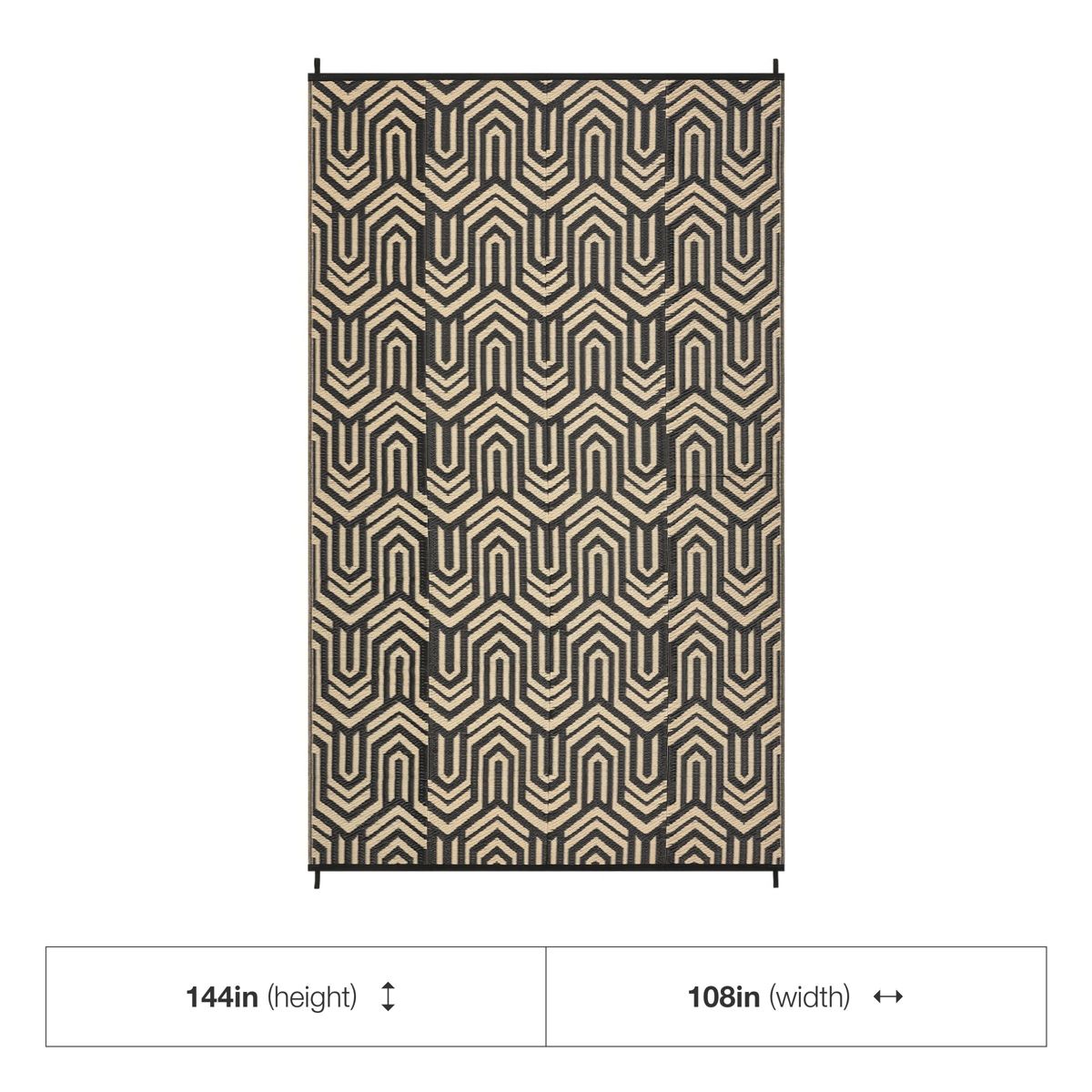 Garvee Outdoor Rug, Weather Resistant Reversible Area Rug, Outside Modern Geometric Carpet for Camping Patio Porch Deck - thumbnail 10