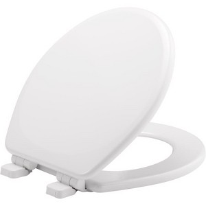 Mayfair by Bemis Lannon Slow Close Round White Enameled Wood Toilet Seat - 1 of 1