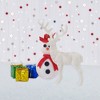 Northlight Glittered Artificial Snow Christmas Blanket - 8' x 3' - White - 3 of 3