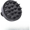 TranquilBeauty Scalp Massager Shampoo Brush, Exfoliator for Dandruff Removal, Black - 3 of 4