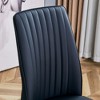 SEVOBAL Dining Chairs 4 Set High Back Seat in PU Material, Sturdy Black Leg for Dining Room, Kitchen and Living Room, Black, 17"*16.7"*36.4" - 4 of 4
