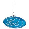 Northlight 5" Officially Licensed "Ford" Logo Collectible Glass Christmas Ornament - Blue/White - 3 of 4