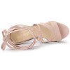 Allegra K Women's Lace Up Platform Chunky High Heels Sandals - 4 of 4