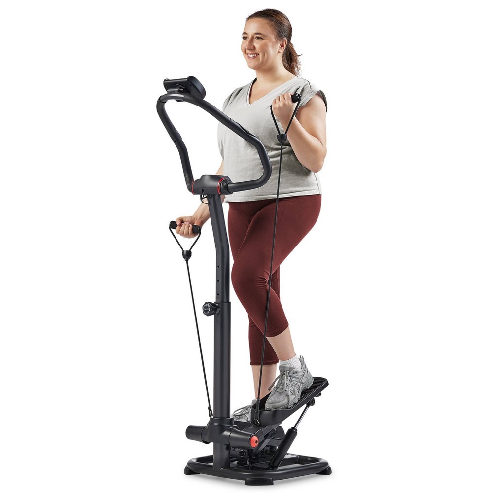 Sunny Health & Fitness Mini Stair Stepper with Handlebars