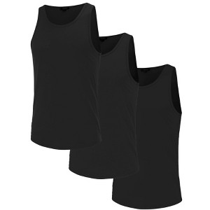 Men's 3 Pack Sleeveless Tank Tops Workout Shirt Quick Dry T-Shirts Casual Vest - 1 of 4