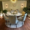 Artloge 2PCS High-end Microfiber Leather Dining Room Chairs Detailed Stitching & Lion Head - 3 of 4
